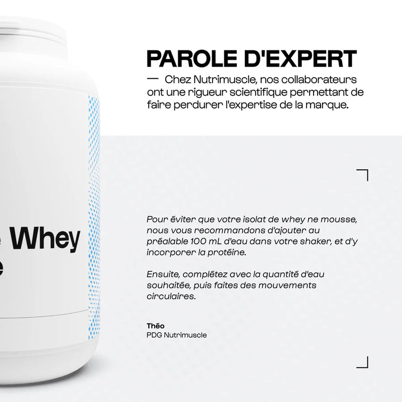 Native Whey Isolate Nature - Conseils d'utilisation