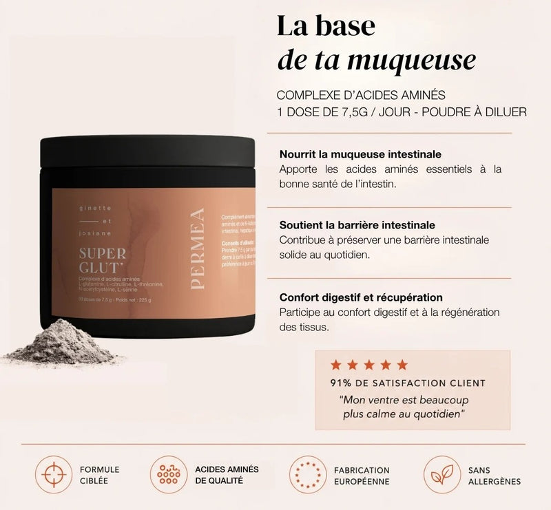 L-Glutamine + acides aminés – Super Glut’