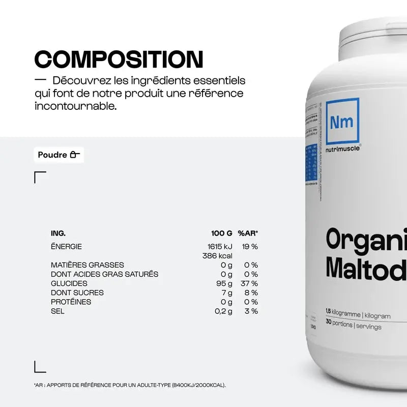 Maltodextrine biologique Compleo Nutrition