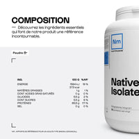 Native Whey Isolate nature Nutrimuscle