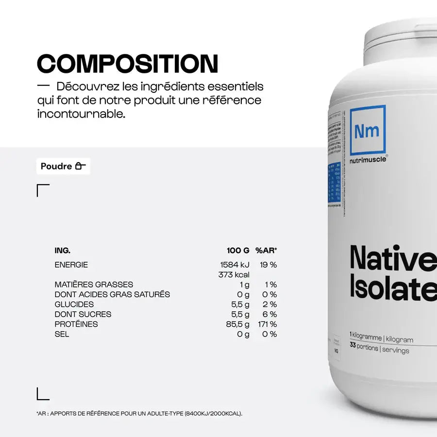 Native Whey Isolate nature Nutrimuscle